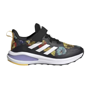 adidas FortaRun J 'Floral - Black' Sneakers Black/Cloud White/Bold Gold GZ6007