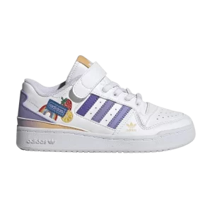 adidas Forum Low J 'Fruits & Rainbow Patches' Sneakers Cloud White/Light Purple/Magic Lilac GY8210