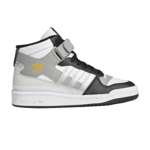 adidas Forum Mid J 'White Black Silver' Sneakers Cloud White/Metallic Silver/Gray One GY7062