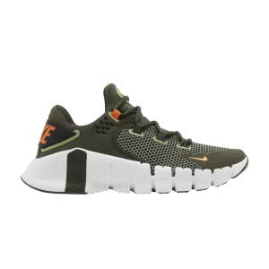 Nike Free Metcon 4 'Cargo Khaki' Cargo Khaki/White/Sequoia/Safety Orange CT3886 301