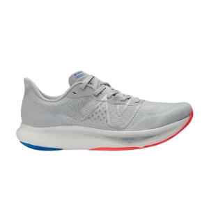 New Balance FuelCell Rebel v3 2E Wide 'Light Aluminum' Lightweight Aluminum/Electric Red/Cobalt MFCXCG3 2E