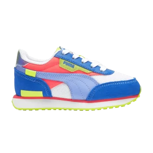 Puma Future Rider Little Kid 'Lollipop' Sneakers White/Electro Magenta 390289 01