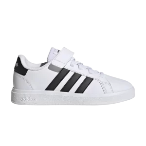 adidas Grand Court 2.0 Little Kid 'White Black' White cloud/Black color/Black color GW6521