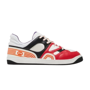 Gucci Basket 'Red Black Demetra' Sneakers White/Black/Red 697882 2SH90 6662