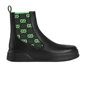 Gucci Boot 'GG Jersey – Black Neon Green 'Sneakers Black/Neon green 718713 AAA8L 1065