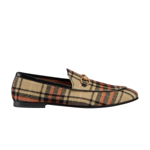 Gucci Jordaan Loafer 'Tartan' Sneakers Beige/Orange/Black 430088 FAATN 9149