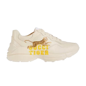 Gucci Wmns Rhyton 'Gucci Tiger' sneakers Ivory 687626 DRW00 9522