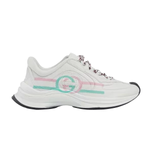 Gucci Wmns Run Sneaker 'White Pink Turquoise 'White/Pink/Turquoise 734904 UHH20 9014