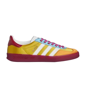 adidas Gucci x Wmns Gazelle 'Yellow White Red' Sneakers Yellow/White/Red HQ7083