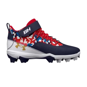 Under Armor Harper 7 Mid RM GS 'USA' Sneakers Midnight Fleet/Red 3025599 400