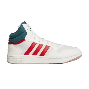 adidas Hoops 3.0 Mid 'White Vivid Red' Cloud White/Vivid Red/Legacy Teal GZ3811