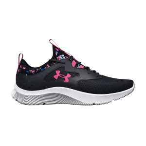 Under Armor Infinity 2.0 Printed GS 'Black Pink Punk' Sneakers Black/Pink Punk 3026166 001