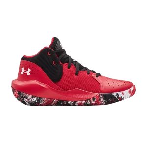 Under Armor Jet '21 GS 'Red Black Camo 'Sneakers Red/Black 3024794 600