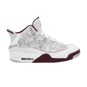 Air Jordan Dub Zero 'Cherrywood' Sneakers White/Cherry wood red/Metallic silver 311046 165