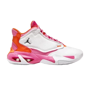 Air Jordan Max Aura 4 GS 'White Safety Orange Pinksicle' White/Safety Orange/Pinksicle DV0490 168