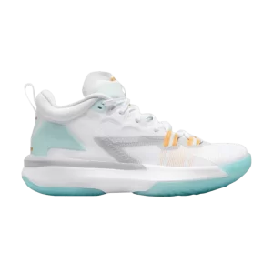 Air Jordan Zion 1 GS 'White Dynamic Turquoise' White/Laser Orange/Dynamic Turquoise/Black DA3131 101