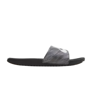 Nike Kawa SE Slide GS 'Black Pure Platinum Camo' Black/Black/Pure Platinum DN3970 001