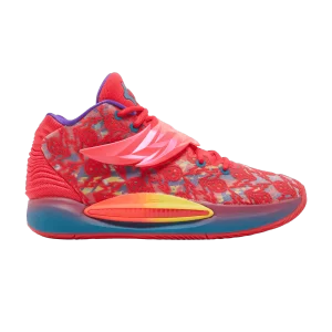 Nike KD 14 EP 'Ron English 3 'Sneakers Siren Red/Strike Yellow/Furious Purple/Abyss Green DO6902 600