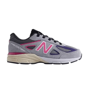 Sneakers New Balance Kith x United Arrows & Sons x 990v4 Little Kid Grey/Pink PV990KT4