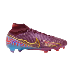 Nike Kylian Mbappé x Zoom Mercurial Superfly 9 Elite FG 'Dark Beetroot' Dark Beet/University Blue/Vivid Violet/Vivid Metallic Gold DO9342 694