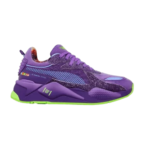 Puma LaMelo Ball x RS-X Jr 'Galaxy' Sneakers Electric Purple/Prismatic Purple/Gecko Green 387028 01