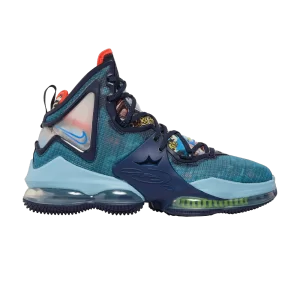 Nike LeBron 19 'Fast Food - Dutch Blue' Blackened Blue/Worn Blue/Atomic Green/Mid Blue CZ0203 400