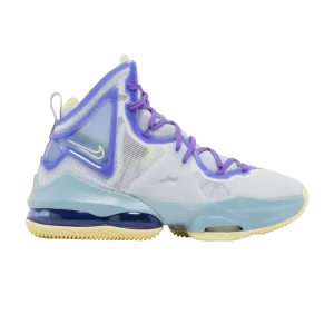 Nike LeBron 19 GS 'Easter' Aura/Citron Shade/Worn Blue/Psychic Purple DD0418 412