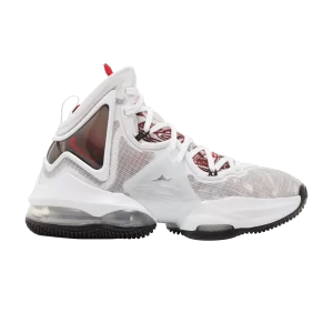 Nike LeBron 19 GS 'Sketch' White/Black/University Red DD0418 101