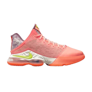 Nike LeBron 19 Low EP 'Hawaii' Crimson Bliss/Atomic Green/Peak Orange/Light Brown/Amethyst Wave DQ8343 600