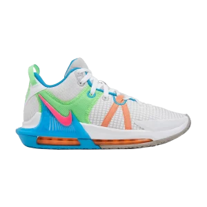 Nike LeBron Witness 7 'Grey Fog Multi-Color' Mist Grey/Cobblestone/Laser Blue/Hyper Pink DM1123 003