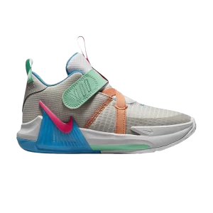 Nike LeBron Witness 7 PS 'Grey Fog Multi-Color' Mist Grey/Cobblestone/Laser Blue/Hyper Pink DQ8647 003