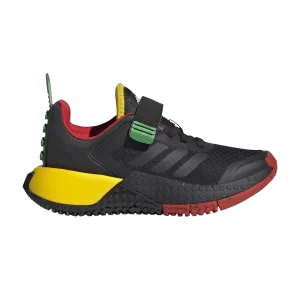 adidas LEGO x Sport DNA Little Kid 'Black Red' Sneakers Black/Black/Red HQ1311