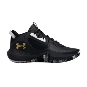 Under Armor Lockdown 6 GS 'Black Metallic Gold' Sneakers Black/Gold metallic 3025617 003