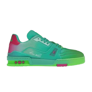 Louis Vuitton Trainer Low 'Green Ombre' Sneakers Green/Til/Pink 1A9TRU