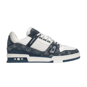 Louis Vuitton Trainer Low 'Monogram Denim' Sneakers White/Blue 1A9JGZ