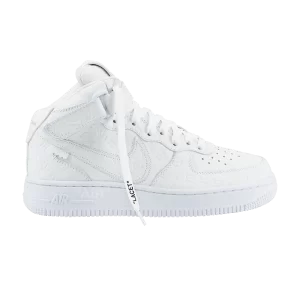 Nike Louis Vuitton x Air Force 1 Mid 'Triple White' Sneakers White/White/White 1A9V WHITE MID