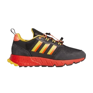 adidas Marvel x ZX 1K 'Rocket' Sneakers Black/Solar Red/Carbon GX1210