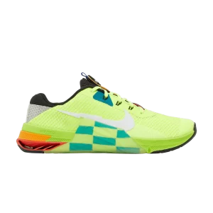 Nike Metcon 7 AMP 'Volt Bright Spruce Checkered' Volt/Black/Bright Spruce/White DH3382 703