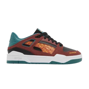 Puma Minecraft x Slipstream Jr 'Nether' Sneakers Ruddy brown/Teal green 386128 01