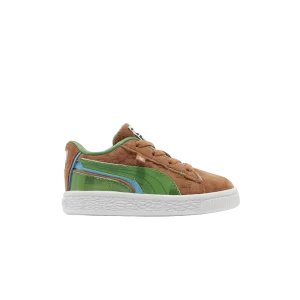 Puma Minecraft x Suede Infant 'Grass Block' Sneakers Monk Brown/Fern green 384487 01