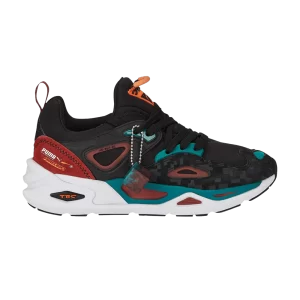 Puma Minecraft x TRC Blaze Big Kid 'Nether' Sneakers Black/Teal Green 386125 01