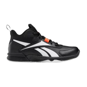 Reebok More Buckets Little Kid 'Black Orange Flare' Sneakers Black/White/Orange Highlights GY4496