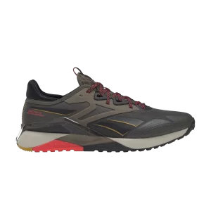 Reebok Nano X2 TR Adventure 'Army Green Neon Cherry' Sneakers Army Green/Black/Neon Cherry GY9493