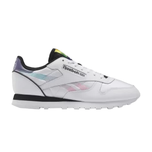 Reebok Nao Serati x Classic Leather SP 'Pride' Sneakers Shoes White/Prelude Purple/Black GY9804