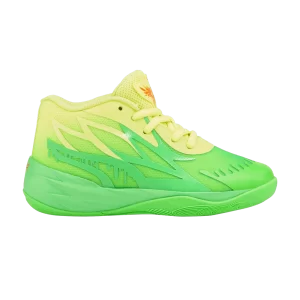 Puma Nickelodeon x MB.02 Little Kid 'Slime 'sneakers Fluoro Green/Lime Squeeze 388667 01