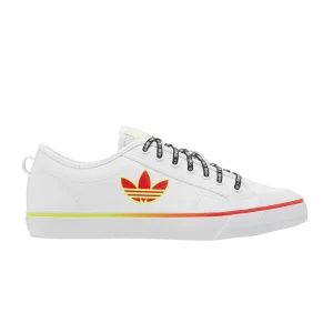 adidas Nizza Trefoil 'White Vivid Red' Sneakers Cloud White/Bright Red/Sunny Yellow GX1465