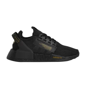 adidas NMD_R1 V2 J 'Black Gold Metallic' Sneakers Black/Black/Metallic Gold HP3261