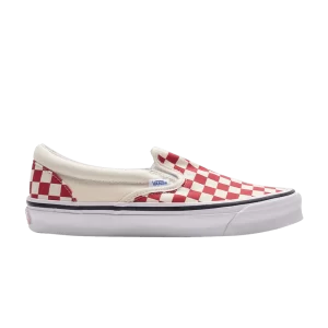 Vans OG Classic Slip-On LX 'Checkerboard – Racing Red 'Racing Red/Classic White VN0A32QNTYR