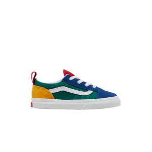 Vans Old Skool Elastic Lace Toddler 'Yacht Club' Sneakers Blue/Green/Yellow VN0A4TZOR1Q