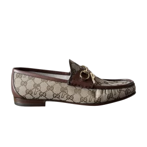 Palace x Gucci GG-P Canvas Horsebit Loafer 'Beige' Sneakers Beige/Ebony/Cocoa/Cocoa 722226 FAA0M 9766